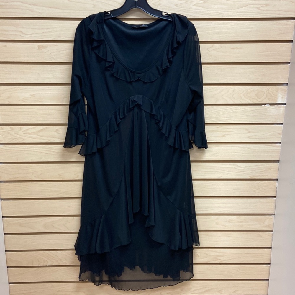 Fluide women rich looking dress Made in France Size USA XXL